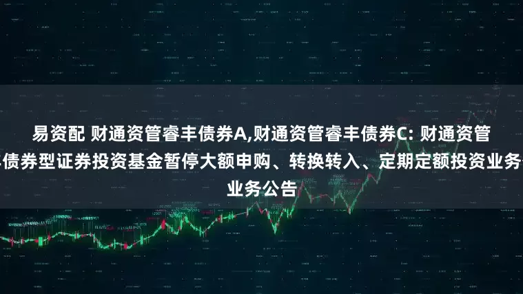 易资配 财通资管睿丰债券A,财通资管睿丰债券C: 财通资管睿丰债券型证券投资基金暂停大额申购、转换转入、定期定额投资业务公告