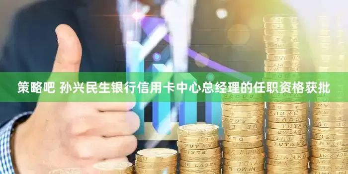 策略吧 孙兴民生银行信用卡中心总经理的任职资格获批